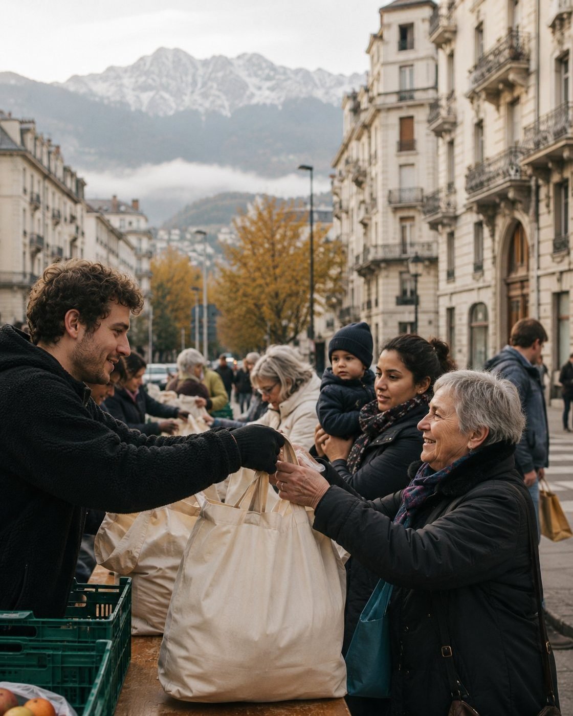 Distribution alimentaire à Grenoble